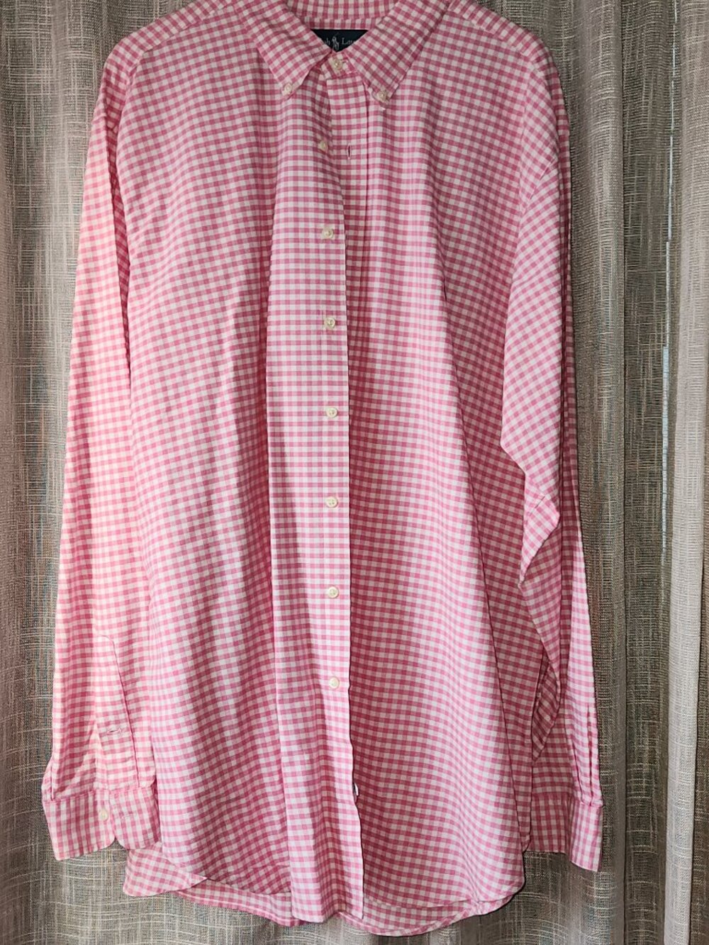 Ralph Lauren Men's Classic-Fit Pink & White Checked Oxford Shirt